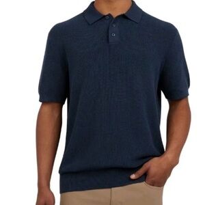 DKNY Men's Navy Polo Sweater, Multiple Sizes - Brand New